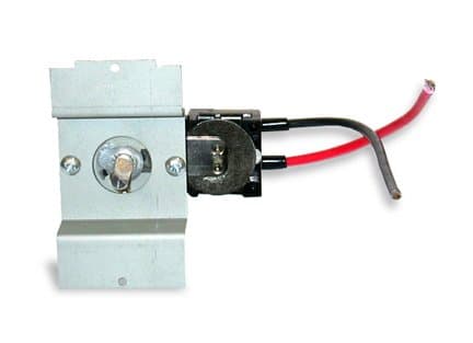 White, Built-In Single Pole Thermostat Kit for Kickspace Heater, 25 Amp