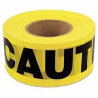 Barricade Caution Table, 3 in x 1,000 ft, Yellow