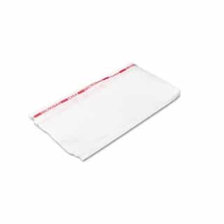 Red/White Reusable Foodservice Towels w/ Micoban 13.5X24