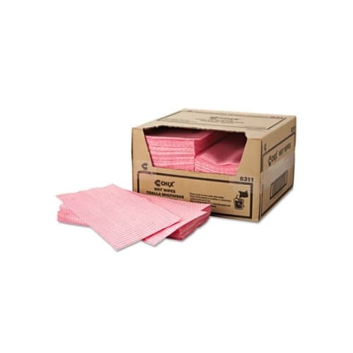 Chix Pink Striped Reuseable Wet Wipes 11.5X24