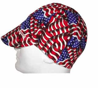 Comeaux Stars & Stripes Soft Brim Fitted Welders Cap, One Size