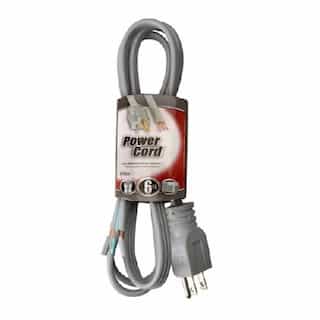 Coleman 6 Foot Gray Replacement Power Cord
