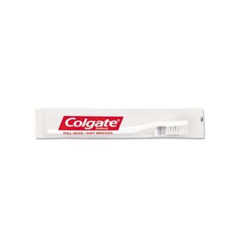 Colgate White Full-Size Head Soft End-Rounded Bristles Toothbrush