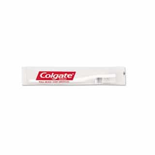 Colgate White Full-Size Head Soft End-Rounded Bristles Toothbrush