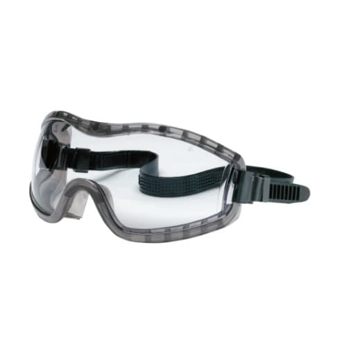 Crews Stryker Safety Goggles, Anti-Fog, Clear Lens