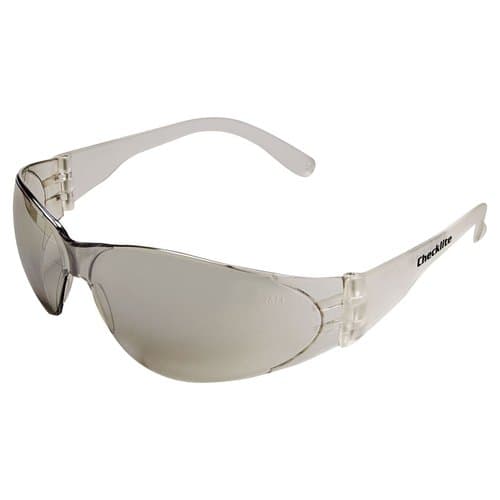 Crews Indoor/Outdoor Clear-Mirror Lens Checklite Safety Glasses