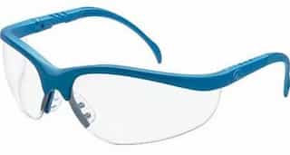 Blue Frame Clear Lens Klondike Protective Eyewear