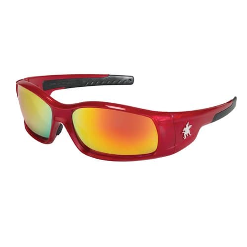Crimson Red Swagger Polycarbonate Safety Glasses