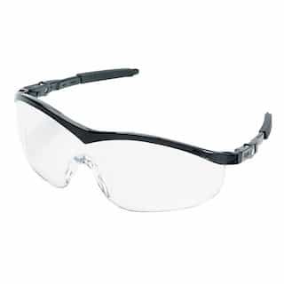 Black Frame Clear Lens Storm Protective Eyewear