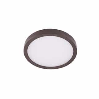 8-in 14W LED Round Ceiling Light, Dimmable, 720 lm, 120V, 3000K, Bronze