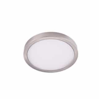 8-in 14W LED Round Ceiling Light, Dimmable, 720 lm, 120V, 3000K, Nickel Satin