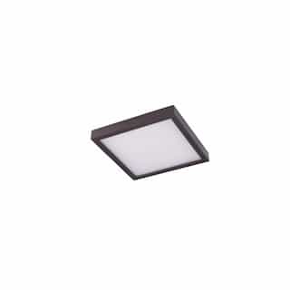 CyberTech 8-in 14W LED Square Ceiling Light, Dimmable, 720 lm, 120V, 3000K, Bronze