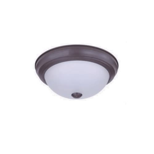 11-in 15W LED Ceiling Light, Dimmable, 850 lm, 120V, 3000K, Bronze