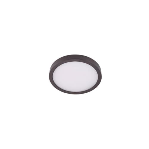 12-in 22W LED Round Ceiling Light, Dimmable, 1320 lm, 120V, 3000K, Bronze