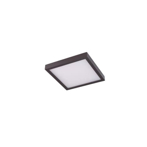 CyberTech 12-in 22W LED Square Ceiling Light, Dimmable, 1320 lm, 120V, 3000K, Bronze