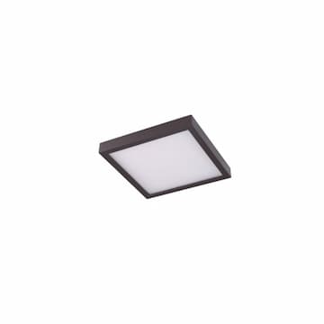 12-in 22W LED Square Ceiling Light, Dimmable, 1320 lm, 120V, 3000K, Bronze