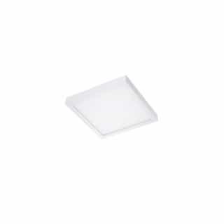CyberTech 12-in 22W LED Square Ceiling Light, Dimmable, 1320 lm, 120V, 3000K, White