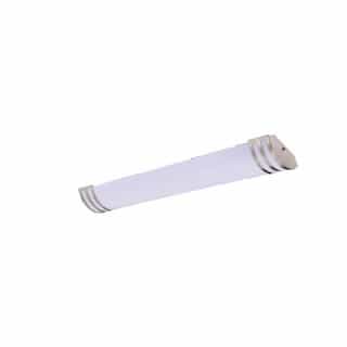 CyberTech 4-ft 35W LED Linear Puff Light, Dimmable, 2800 lm, 3000K, Nickel Satin