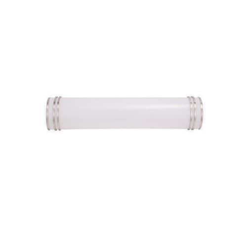 4-ft 35W LED Linear Puff Light, Dimmable, 2800 lm, 4000K, Nickel Satin