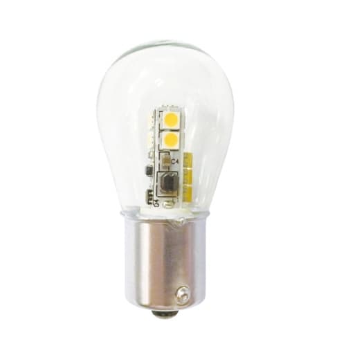 1W LED S8 Landscape Light Bulb, BA15S, 100 lm, 12V, 3000K
