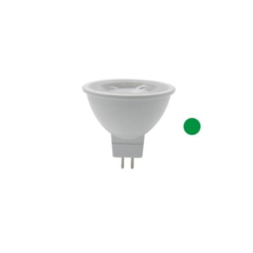 3W LED MR16 Bulb, GU5.3, 12V, Green