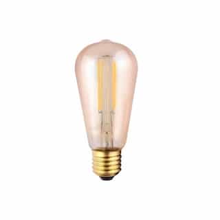 4W LED Filament Bulb, 25W Inc. Retrofit, Dimmable, E26, 260 lm, 2200K
