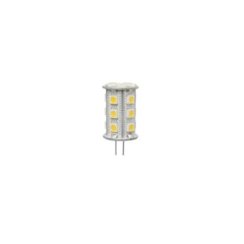 4W LED JC Lamp, 30W Hal. Retrofit, G4 Base, 200 lm, 3000K