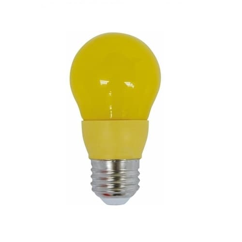 CyberTech Lighting 3W LED A15 Bulb, E26, 120V, Yellow