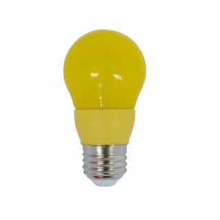 3W LED A15 Bulb, E26, 120V, Yellow