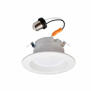 4" 10W LED Recessed Can Retrofit Kit, 60W Inc. Retrofit, E26, 700 lm, 2700K