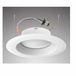 6-in 10W LED Recessed Can Retrofit Kit, Dimmable, E26, 800 lm, CCT Selectable, White