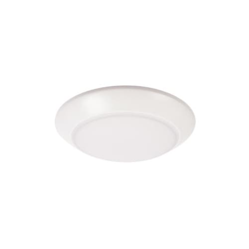 7-in 10W LED Surface Mount Disk Light, Dimmable, 700 lm, 120V, 3000K, White