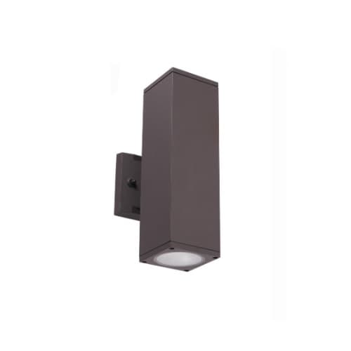 24W LED Square Wall Sconce, 2100 lm, 3000K, Bronze