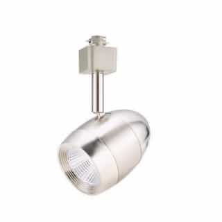9W LED Bullet Head Track Light, 60W Retrofit, Dimmable, 600 lm, 3000K, Nickel Satin