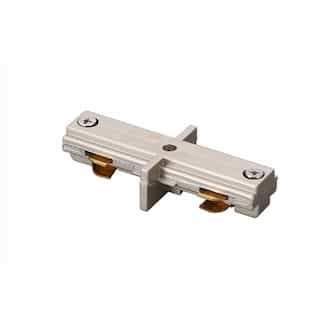H-Type Joiner Connector for Track Lights, Nickel Satin