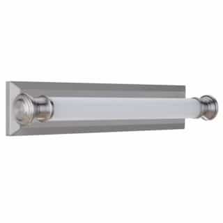 24-in 25W LED Langston Linear Vanity Light, Dim, 3000K, Polish Nickel