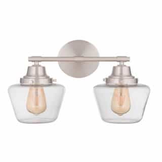 Craftmade Essex Vanity Light Fixture w/o Bulbs, 2 Lights, E26, Polished Nickel