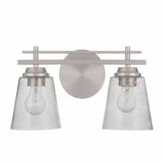 Craftmade Drake Vanity Light Fixture w/o Bulbs, 2 Lights, E26, Polished Nickel