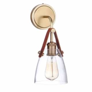 Hagen Wall Sconce Fixture w/o Bulb, 1 Light, E26, Vintage Brass