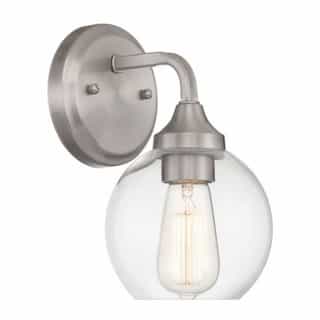 Glenda Wall Sconce Fixture w/o Bulb, 1 Light, E26, Polished Nickel