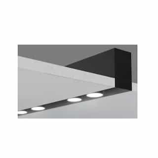 6-ft 80W Trimless Recessed Mount Kits, Black, Straight Shape