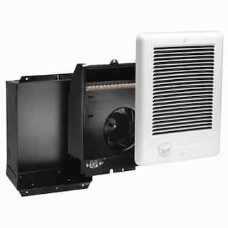 Cadet 1000W at 240V Com-Pak Wall Heater, Complete Unit with Thermostat, White