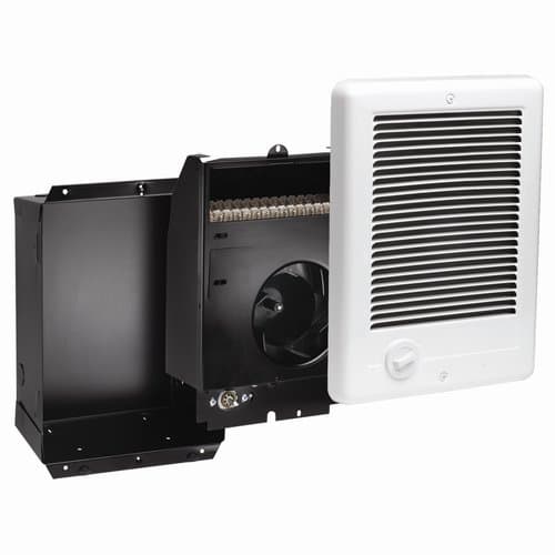 1500W at 240V Com-Pak Wall Heater, Complete Unit with Thermostat, White