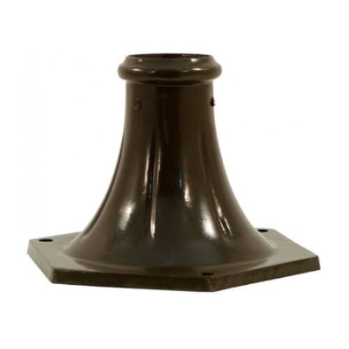 Dabmar 8-in x 10-in Surface Mount Base for 7ft Direct Burial Pole, Small, Bronze