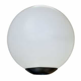 13-in 16W LED Post Top Globe Light, Tubular, 85V-265V