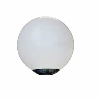 20W 13-in Globe LED Post Top Light, G24, 120V-277V, 5000K, Verde Green