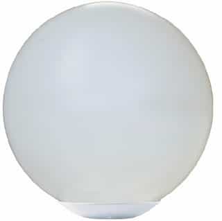 Dabmar 30W 16-in Globe LED Post Top Light, Tubular LED, 120V, 5000K, White
