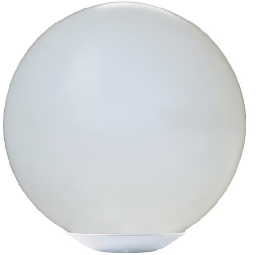Dabmar 16W 18-in Globe LED Post Top Light, Tubular LED, 120V, 3000K, White