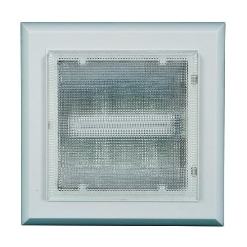 5W Square LED Surface Mount Ceiling Fixture, 3000K, White, 2 Pack
