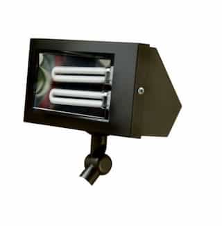 Dabmar 10W LED Flood Light, 26W FL Retrofit, 2-Pin LED PL, 85V-264V, 4500K, Black